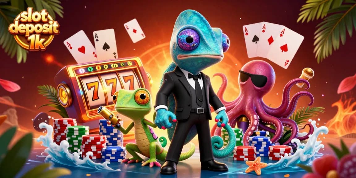 Spin the reels at slot deposit 1k with vibrant characters and dynamic casino elements
