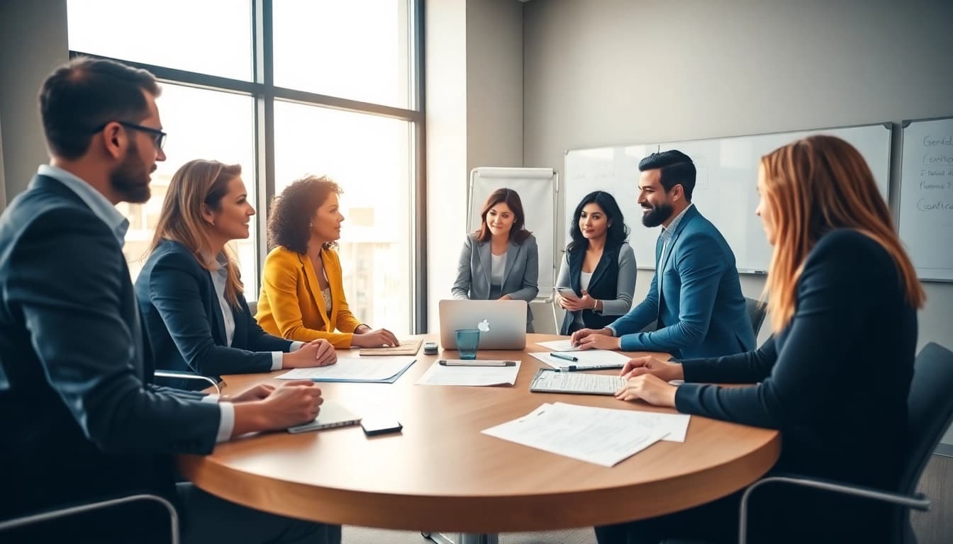 Engagement in Federal and State contracts during a professional meeting.
