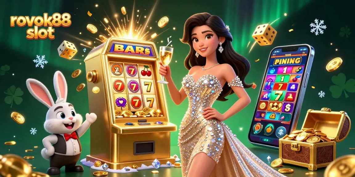 Experience the excitement of rokok88 slot with a dazzling jackpot scene featuring vibrant elements.