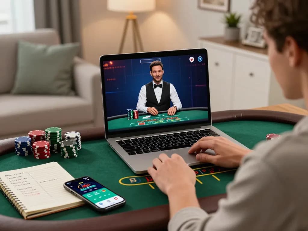 Experience the excitement of 688vbest poker with a cozy home setup.