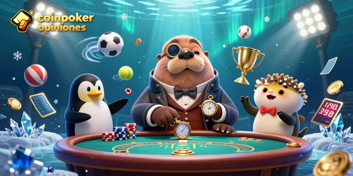 CoinPoker opinioni: Giocatori divertiti che bluffano a poker in un ambiente subacqueo unico.