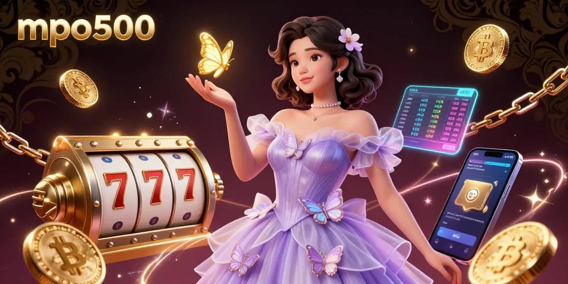 Join the mpo500 gaming experience with exciting slot action and vibrant crypto elements.