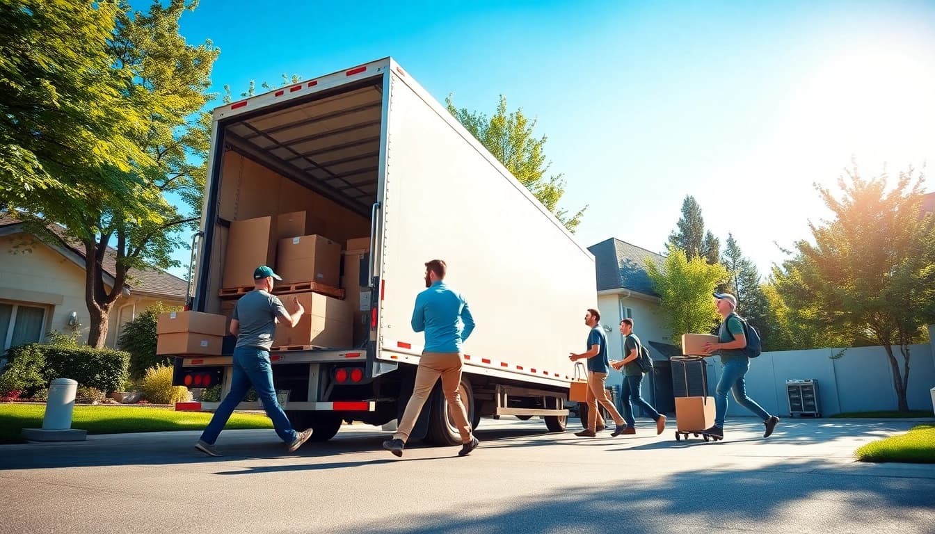 Efficient team of movers exemplifying a Toronto moving company in action.