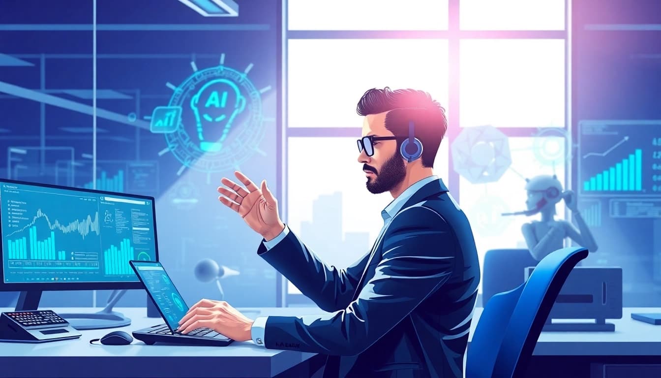 Engage with advanced Technology solutions illustrated in a modern office environment.