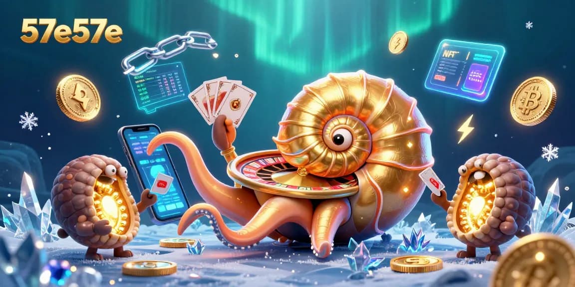 O nautilus gigante da 57e57e se destaca em uma cena vibrante de cassino subaquático.