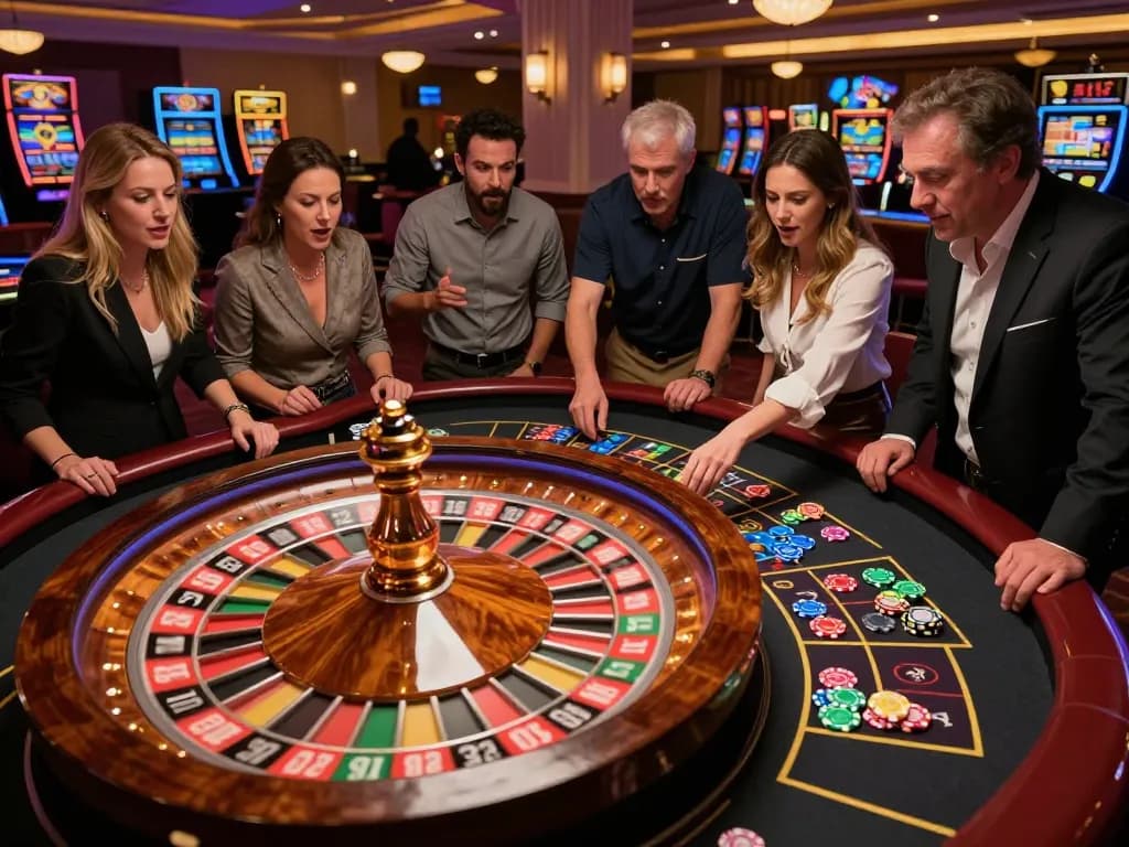 Watch players engage in a thrilling roulette game at rokok 88 casino, capturing the excitement of betting.