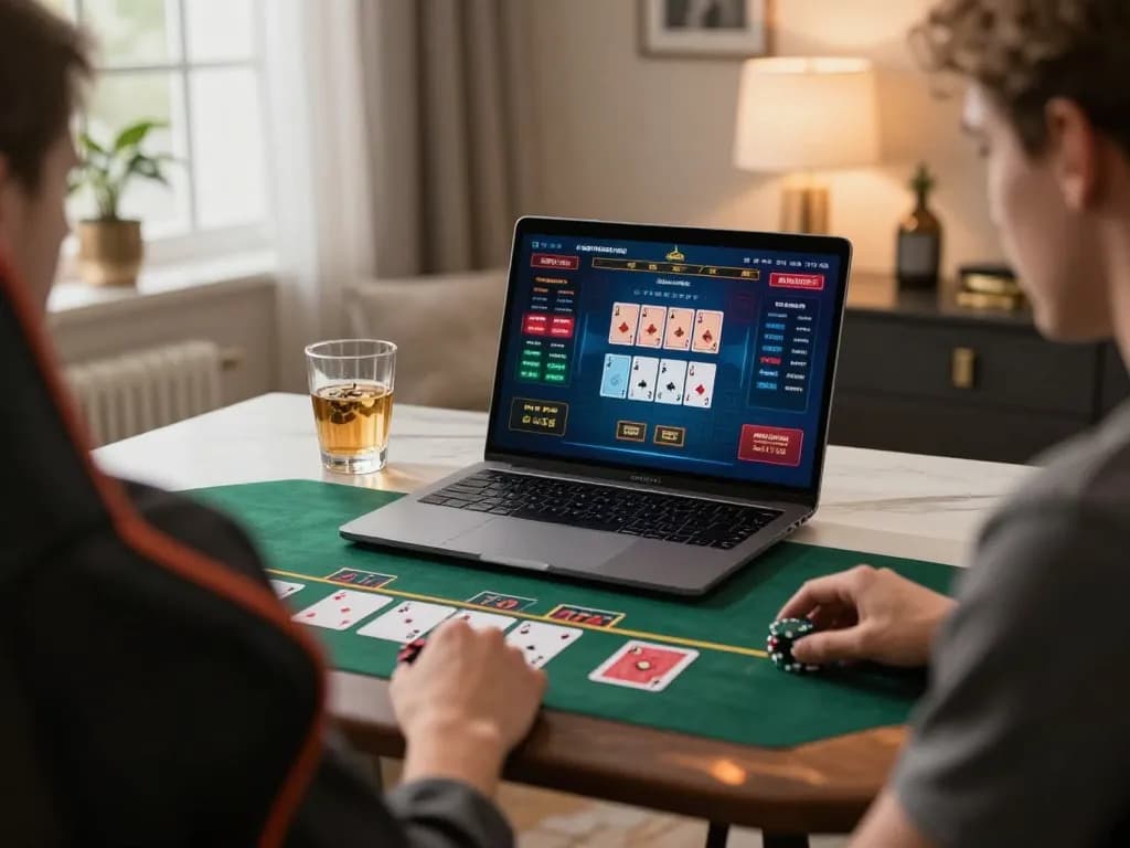 Engaging in live dealer blackjack on a laptop for sc8885 gaming strategy insights