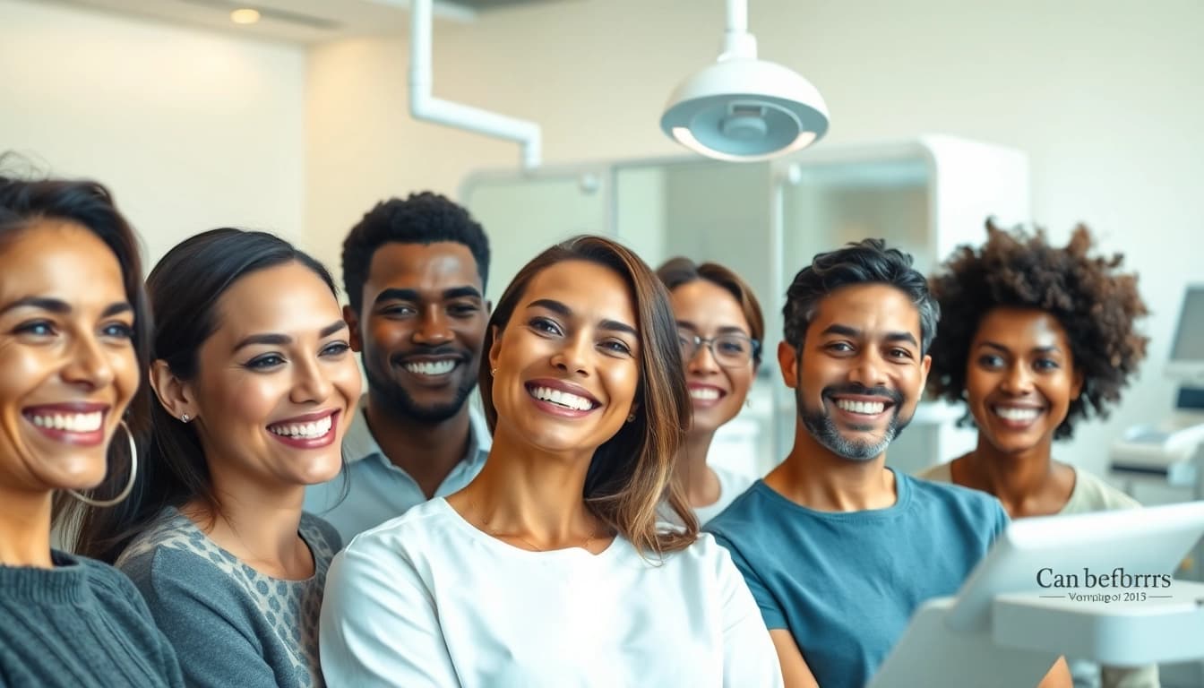 Adults receiving adult orthodontics Hawthorn treatment in a modern dental clinic.
