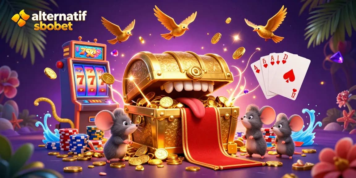 Experience the thrill of alternatif sbobet with vibrant gaming elements and thrilling casino action.