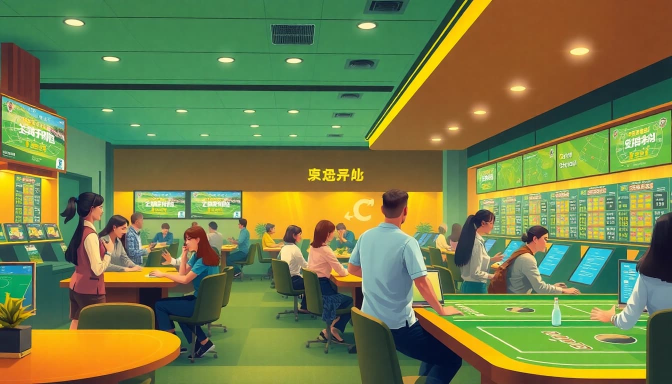 Safe and enjoyable betting environment at 슈어맨, featuring diverse individuals.