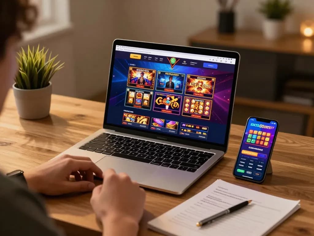 Engaging online casino gameplay with AE 888 interface showcasing slots and live dealers.