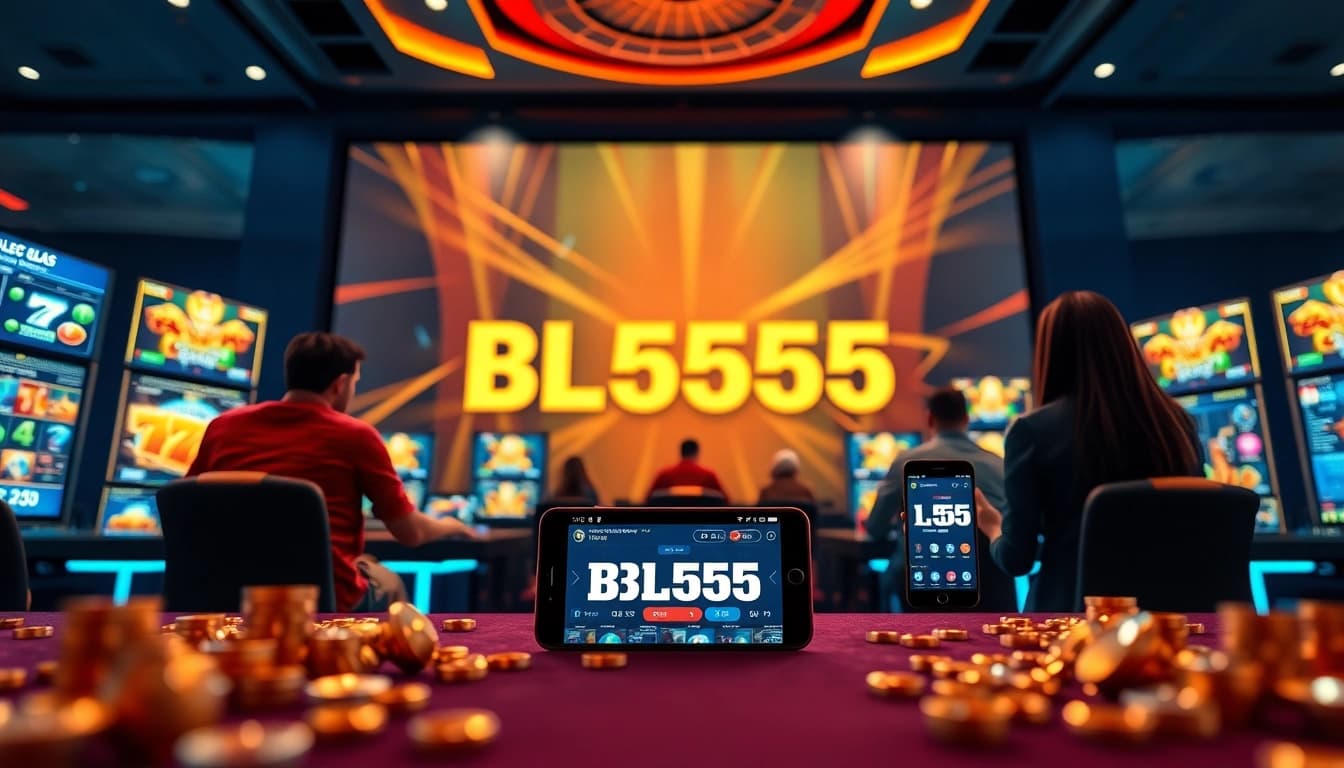 Exciting gaming action at BL555 online casino featuring vibrant slot games and sports betting.