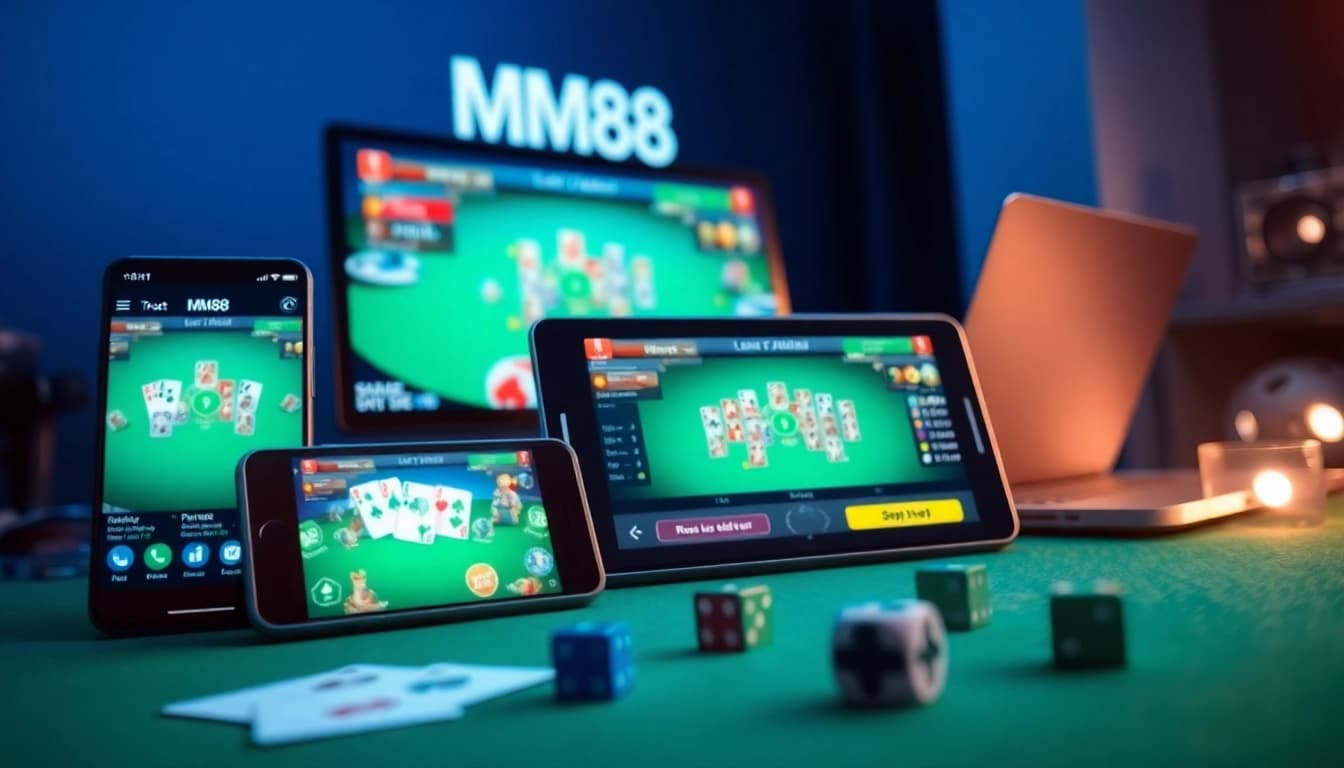 Experience MM88's user-friendly gaming platform on multiple devices.