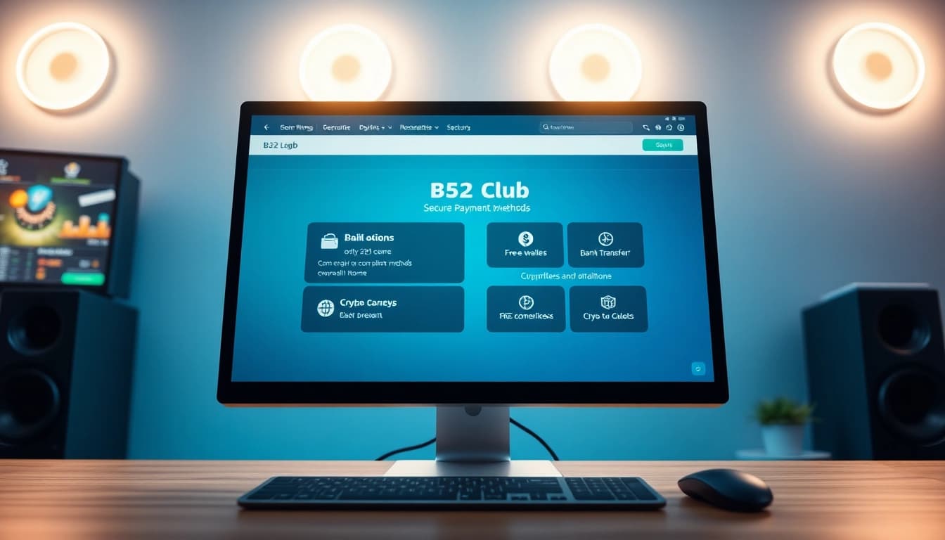 Secure payment options for nạp tiền b52club displayed on a gaming interface