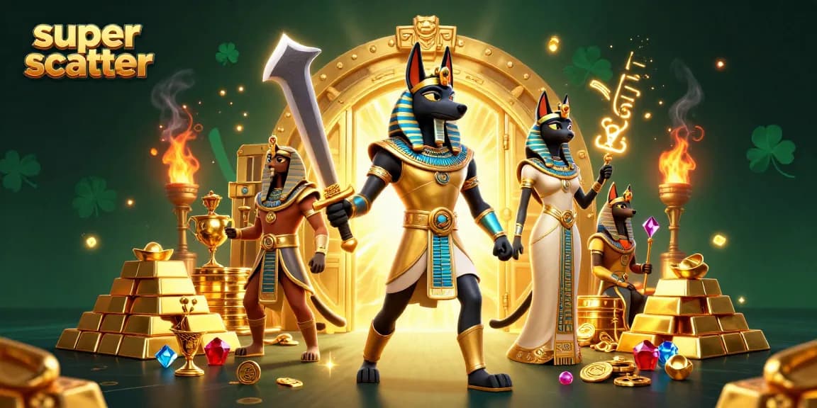 Spin the reels for super scatter wins in this vibrant 3D casino illustration.