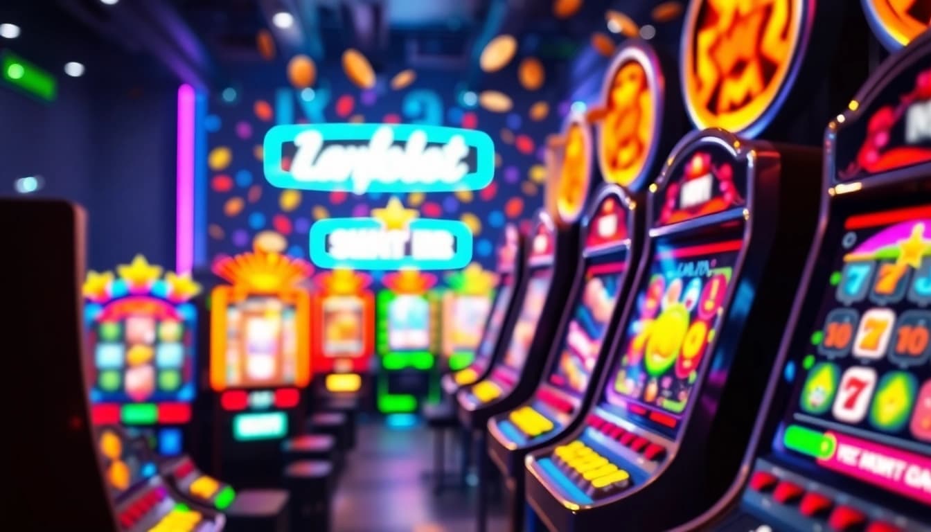 Main attraction of slot depo 1k dengan mesin slot berwarna-warni dan grafis menarik.