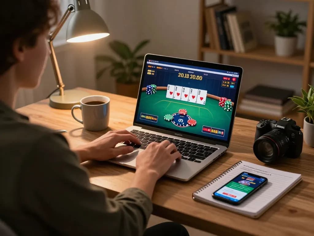 Engaging in online poker with hidden wiki insights at home while tracking bankroll.