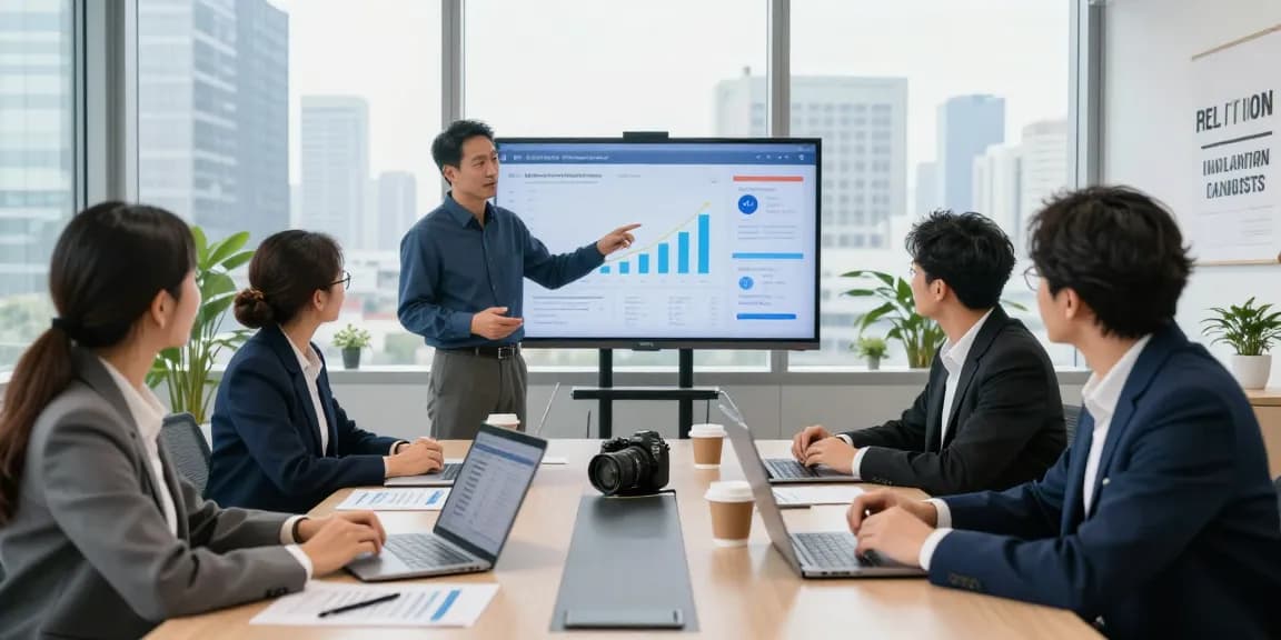 Team discussing cibc cmo strategies in a modern office setting