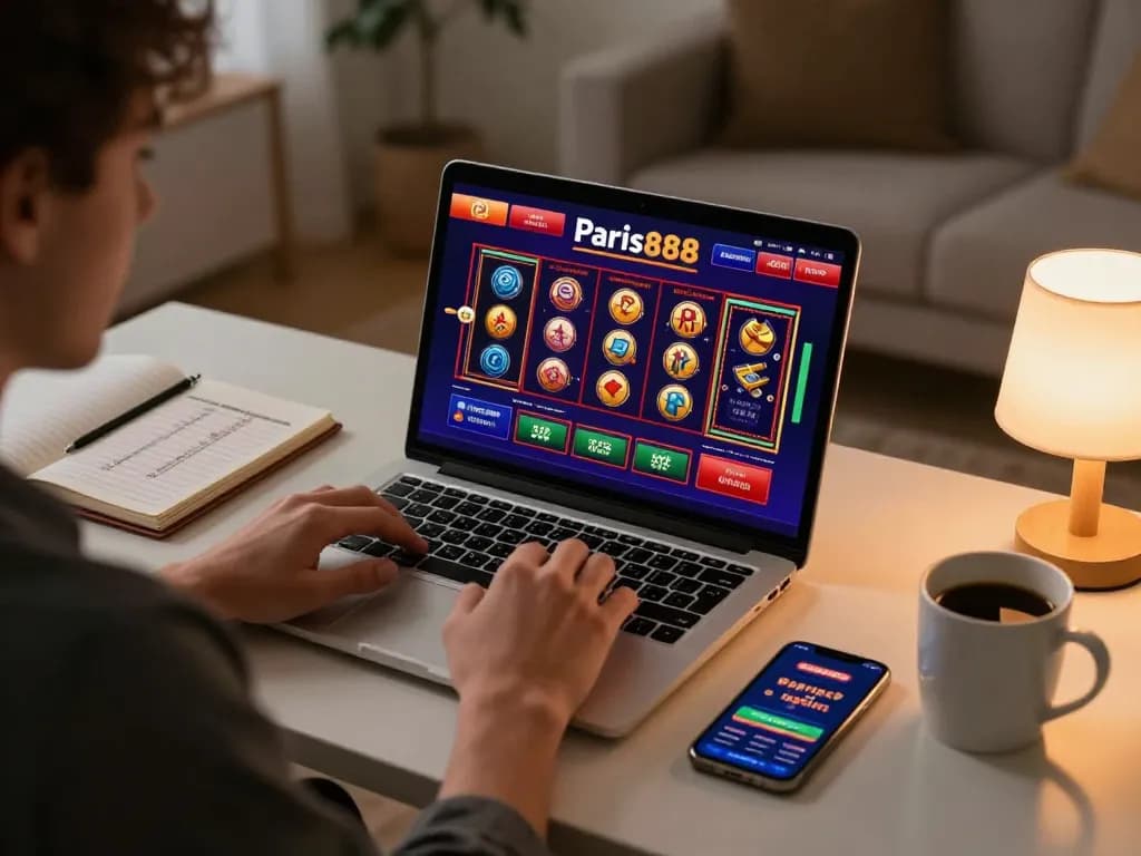 Engaging in online gambling on paris888 platform showcasing vibrant betting options with strategy notes.