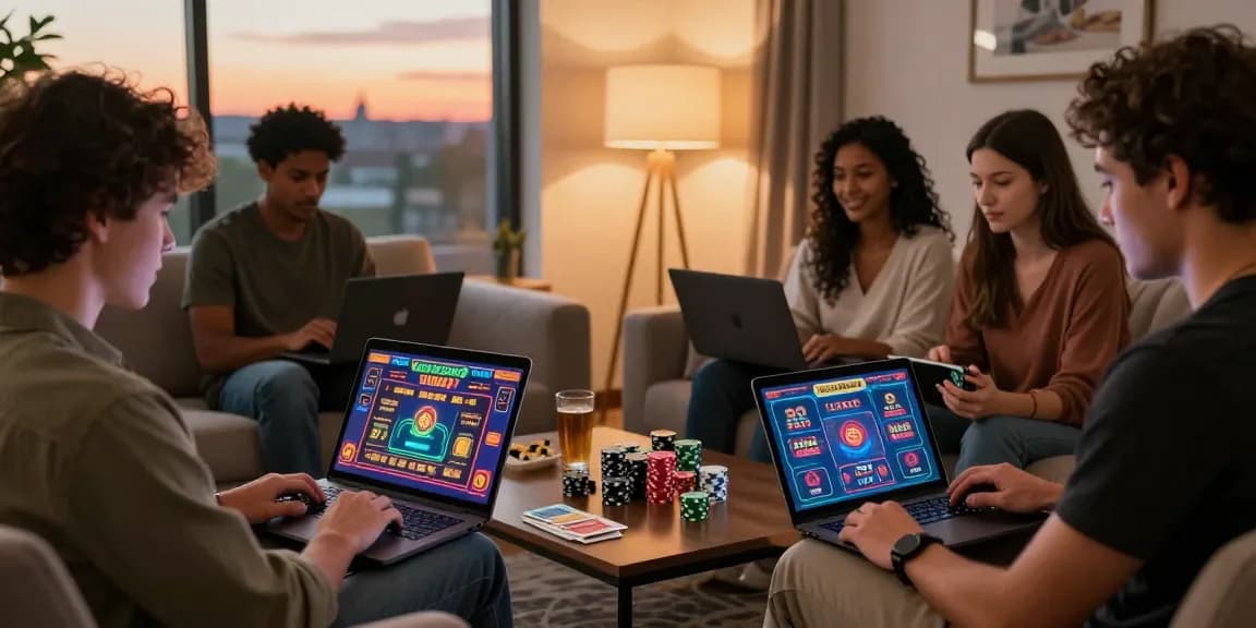 Experience online gaming at its best with https://bhma.org.uk showcasing players enjoying credit card casinos in a cozy setting.