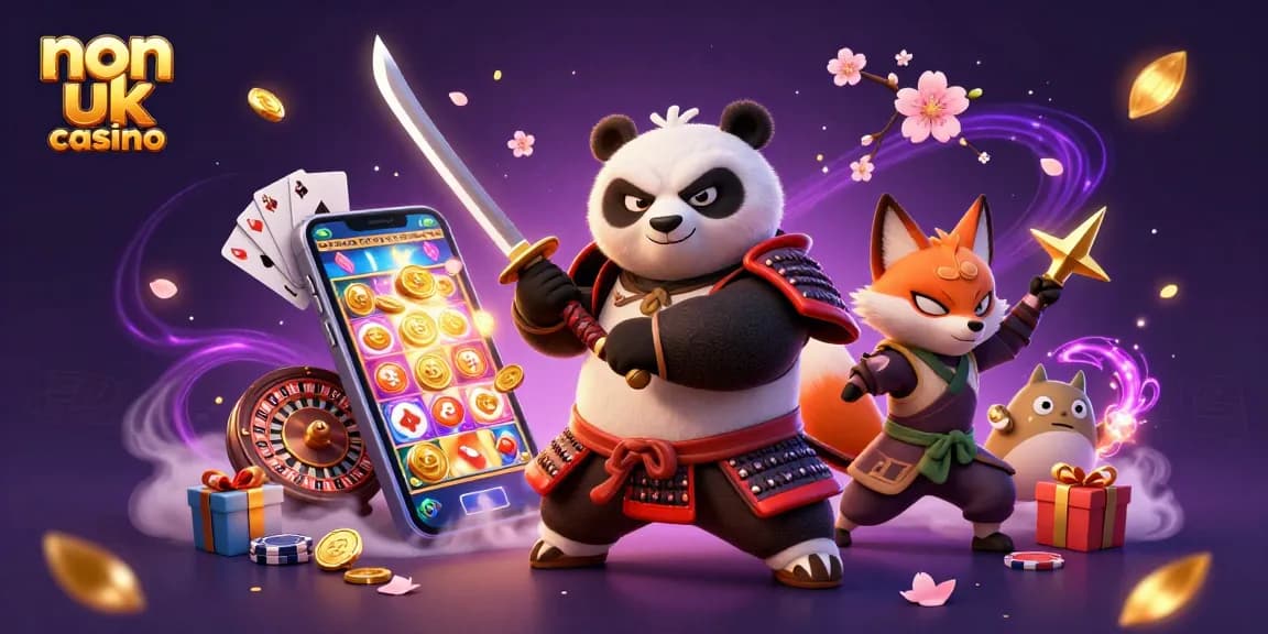 Play exciting games at a non uk casino with thrilling characters and vibrant elements.