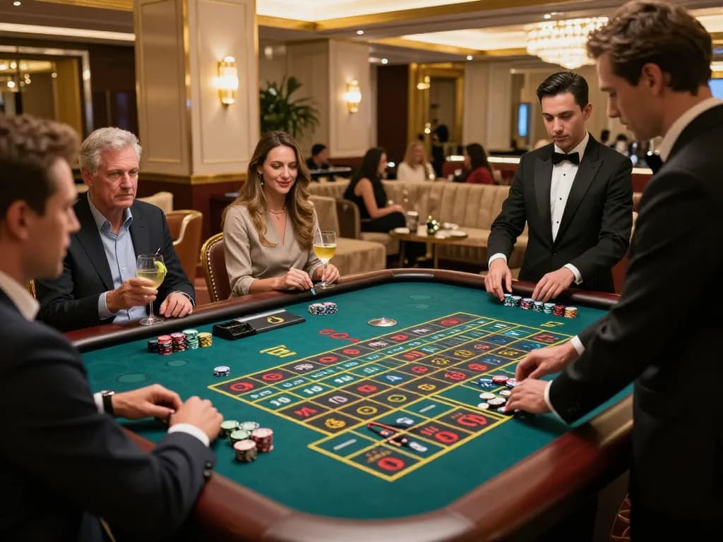 Players engaging in a thrilling roulette game at C168 casino, with vibrant colors and dynamic atmosphere