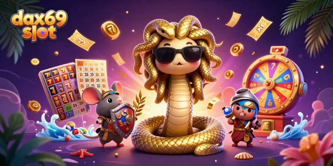 Mengguncang jackpot dalam permainan dax69 slot dengan Medusa bersahabat dan prajurit mouse.