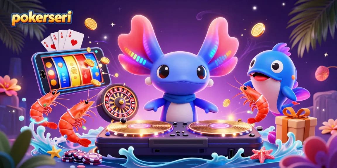 Experience thrilling gameplay at pokerseri with a vibrant underwater casino scene featuring dynamic characters.