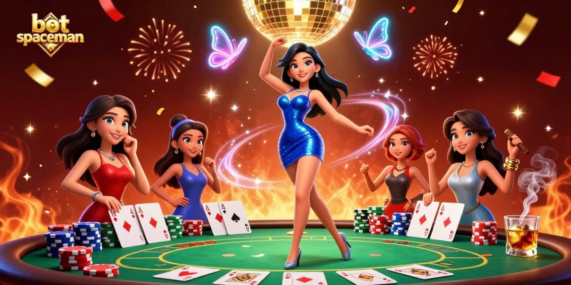 Experience the thrill of winning with bot spaceman in a vibrant casino setting.