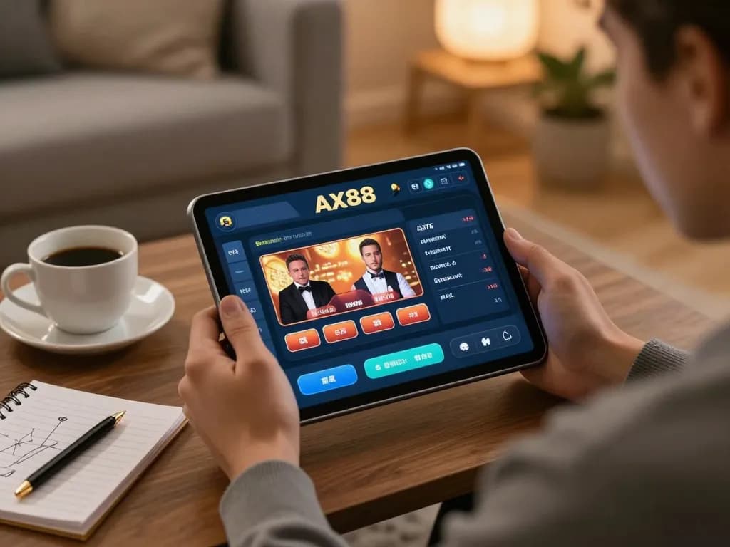 Engaging gameplay on ax88 online casino interface, highlighting strategic betting and cozy atmosphere.