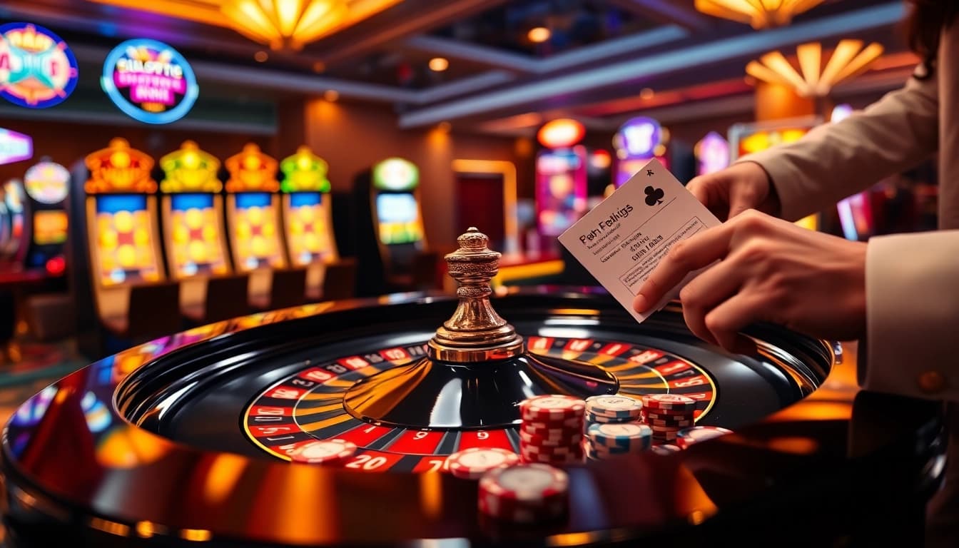 Engage in thrilling casino action with CM88-inspired betting chips and roulette on a stylish table.