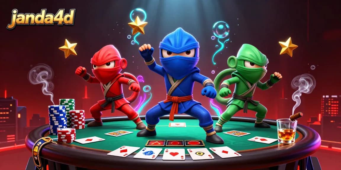 janda4d menampilkan tim ninja kadal dalam aksi permainan poker yang mengasyikkan