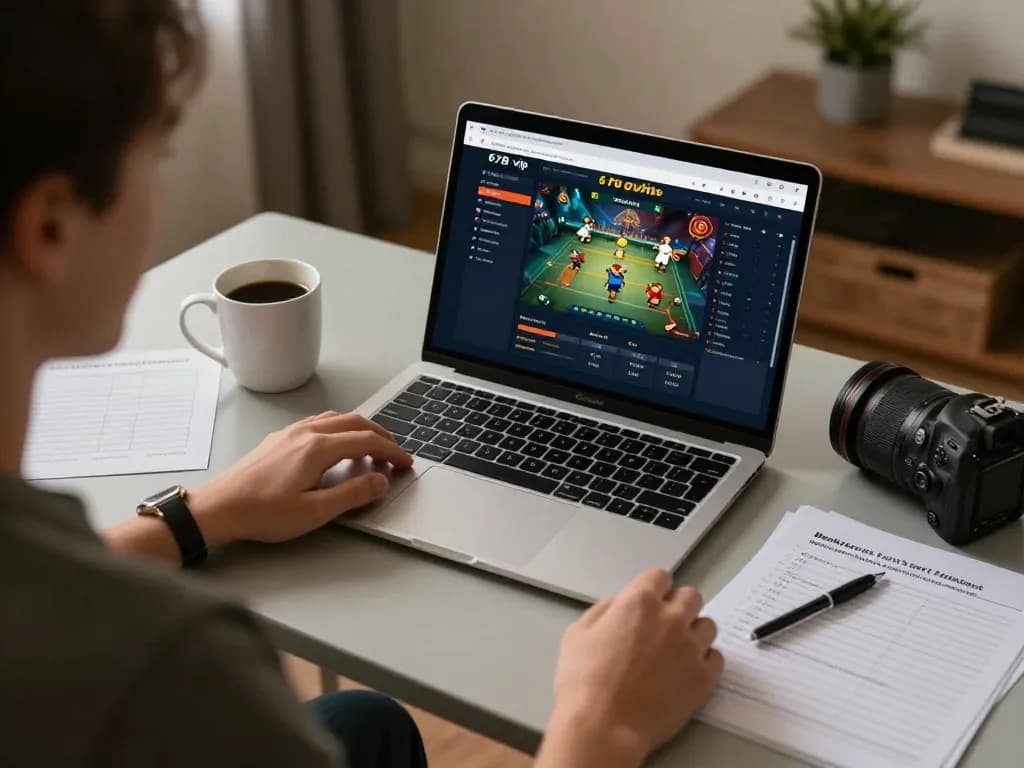 Engaging online gaming experience on 678vip trang chủ, with player analyzing strategies and interface.