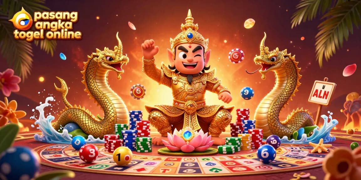 Experience winning plays with pasang angka togel online amidst lottery balls in an exciting scene.