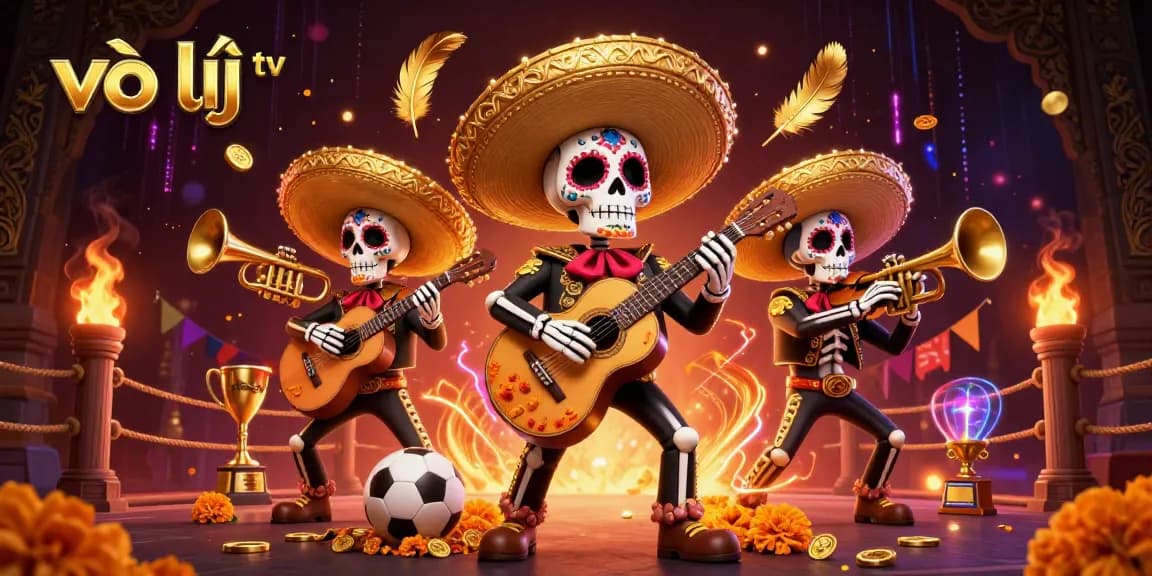 Bet on soccer with vào lưới tv featuring a lively mariachi band in a vibrant casino scene.