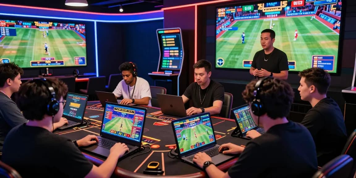 Players enjoying a thrilling gaming experience on https://xx88.se.net/ in a vibrant online casino setting with colorful screens and live interaction.