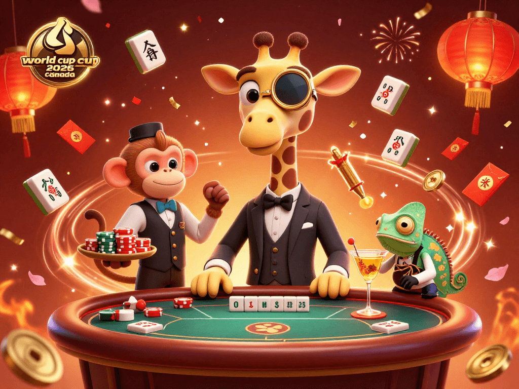 Experience thrilling moments during the world cup 2026 canada with a high-roller giraffe poker scene.