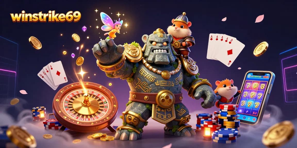 Experience the magic of winstrike69 with dynamic casino elements and enchanting characters.