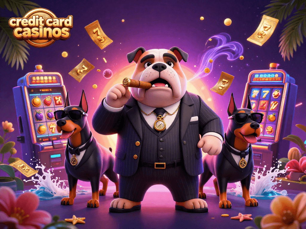 Experience thrilling gameplay at credit card casinos with vibrant slot machines and dynamic action.