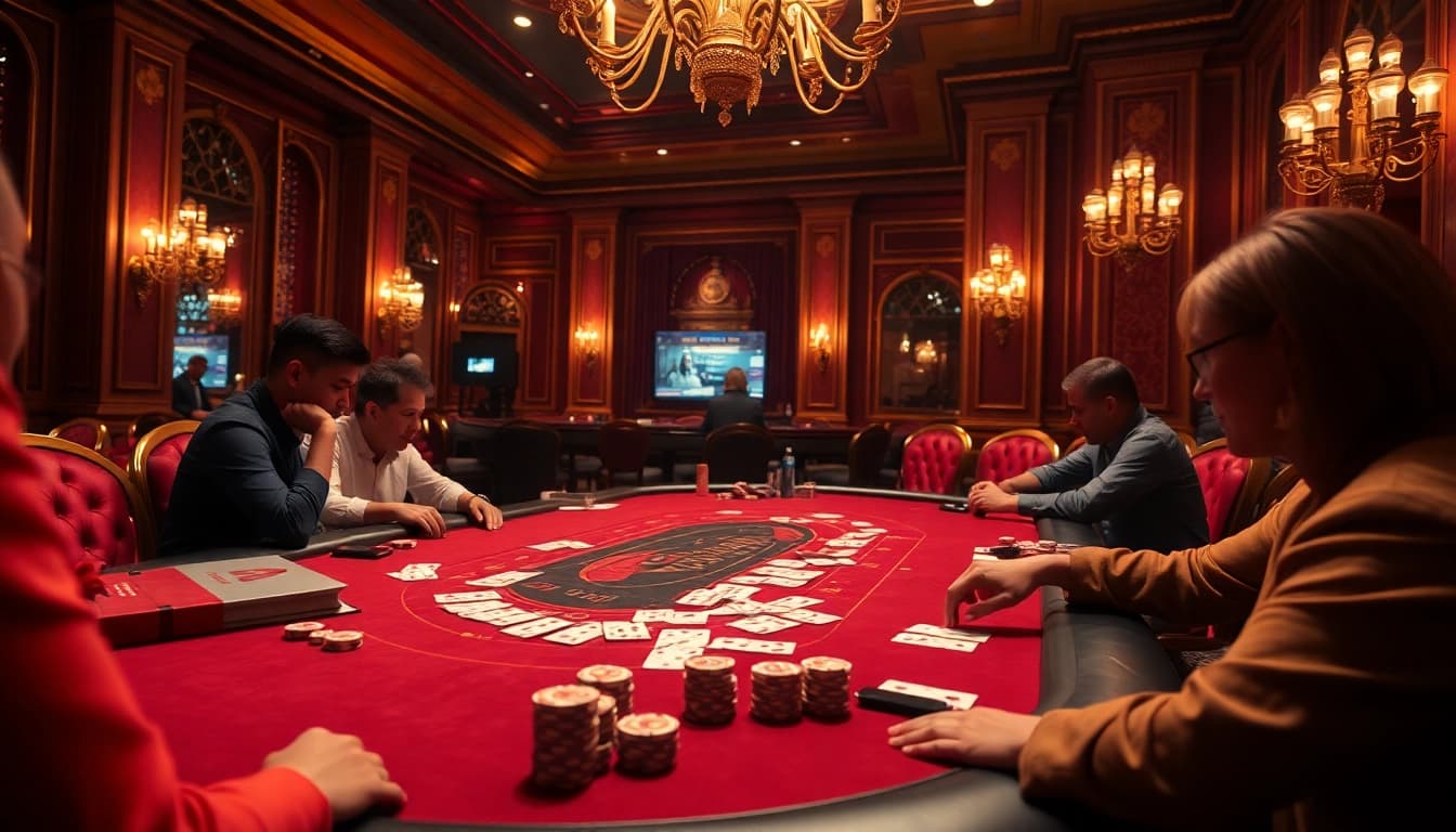 The hidden wiki reveals exciting dark web links in an elegant casino scene with poker tables and chips.