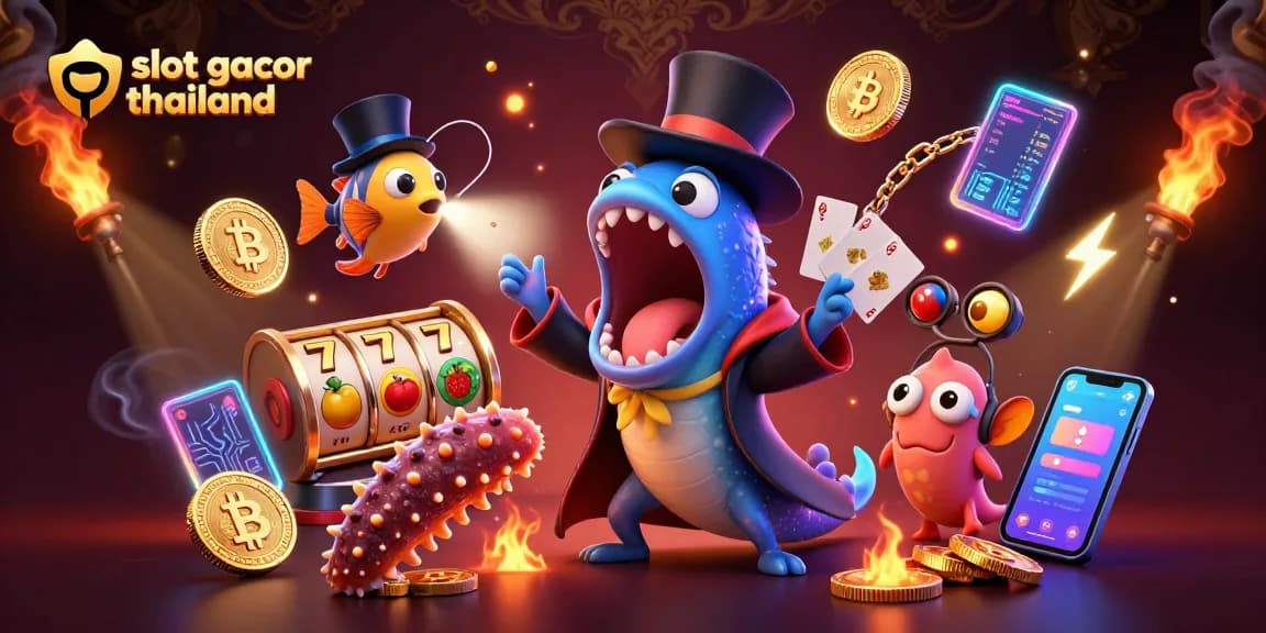 Experience the excitement of slot gacor thailand in a dynamic 3D casino scene.