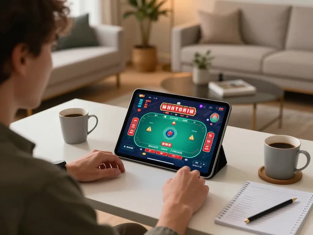 TG88 user enjoying interactive online poker while strategizing and managing bankroll effectively