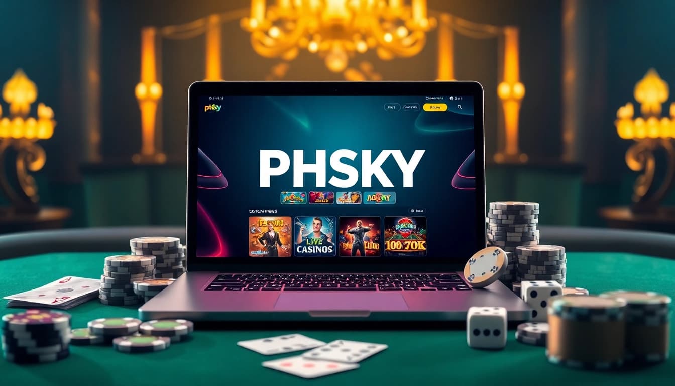 Experience immersive gambling action with Phsky's vibrant online casino platform.