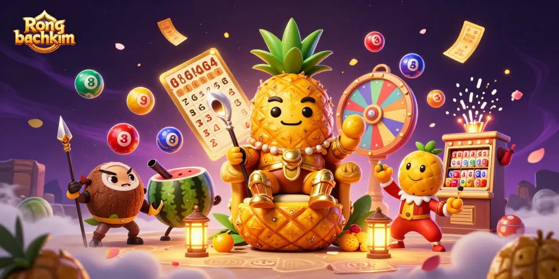 Experience the excitement of Rong bachkim with vibrant lottery elements and a festive casino scene.