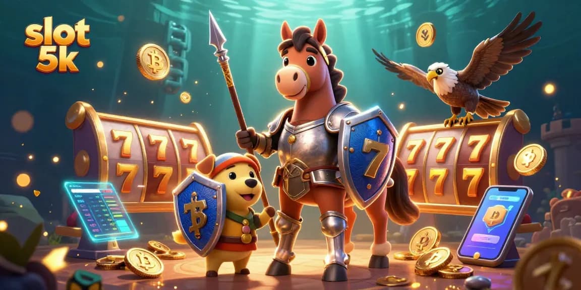 Spin to win with slot 5k in an ultra-detailed 3D casino scene full of excitement.