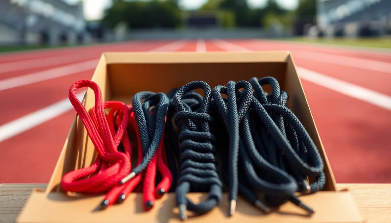 Explore the Standard lace length guide for Nike & Adidas with a display of laces in varying lengths.