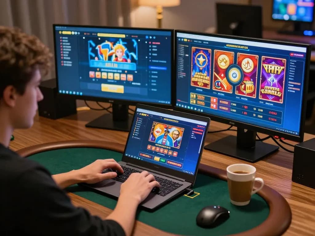 Player engaged in online poker using m101 gaming setup, showcasing dynamic betting strategy and interactive interface