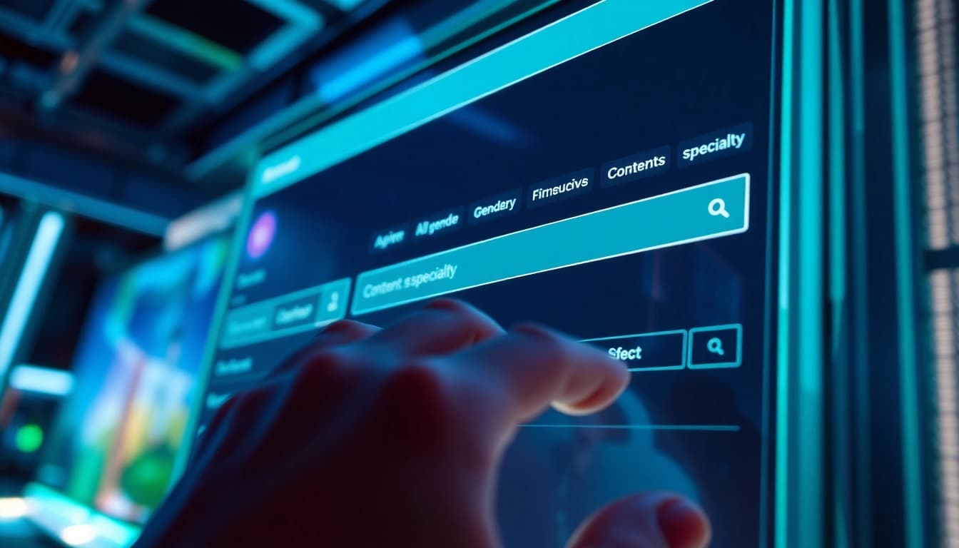Onlyfans search interface showcasing user-friendly filters for creators.