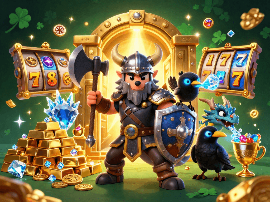 Spin to win with hellcat engines for sale surrounded by gold, gems, and casino excitement