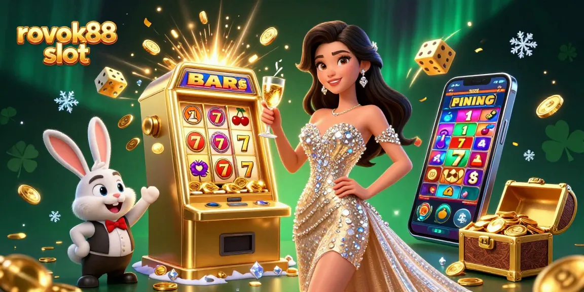 Experience the excitement of rokok88 slot with a dazzling jackpot scene featuring vibrant elements.